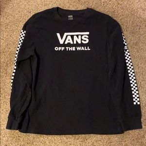 Vans Checker Side Stripe Long Sleeve Tee